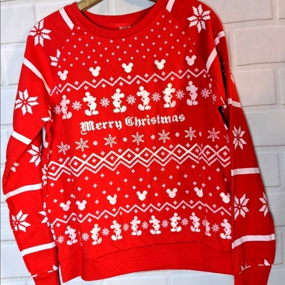 Disney Merry Christmas Micky Mouse Ugly Sweater Holidays - Picture 2 of 7